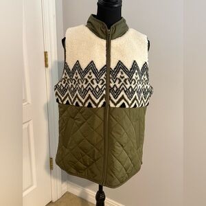 Maurices Olive Quilted Vest